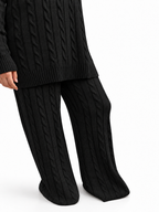 V-Neck Cable Knit Suit – 2 Pieces | ST007