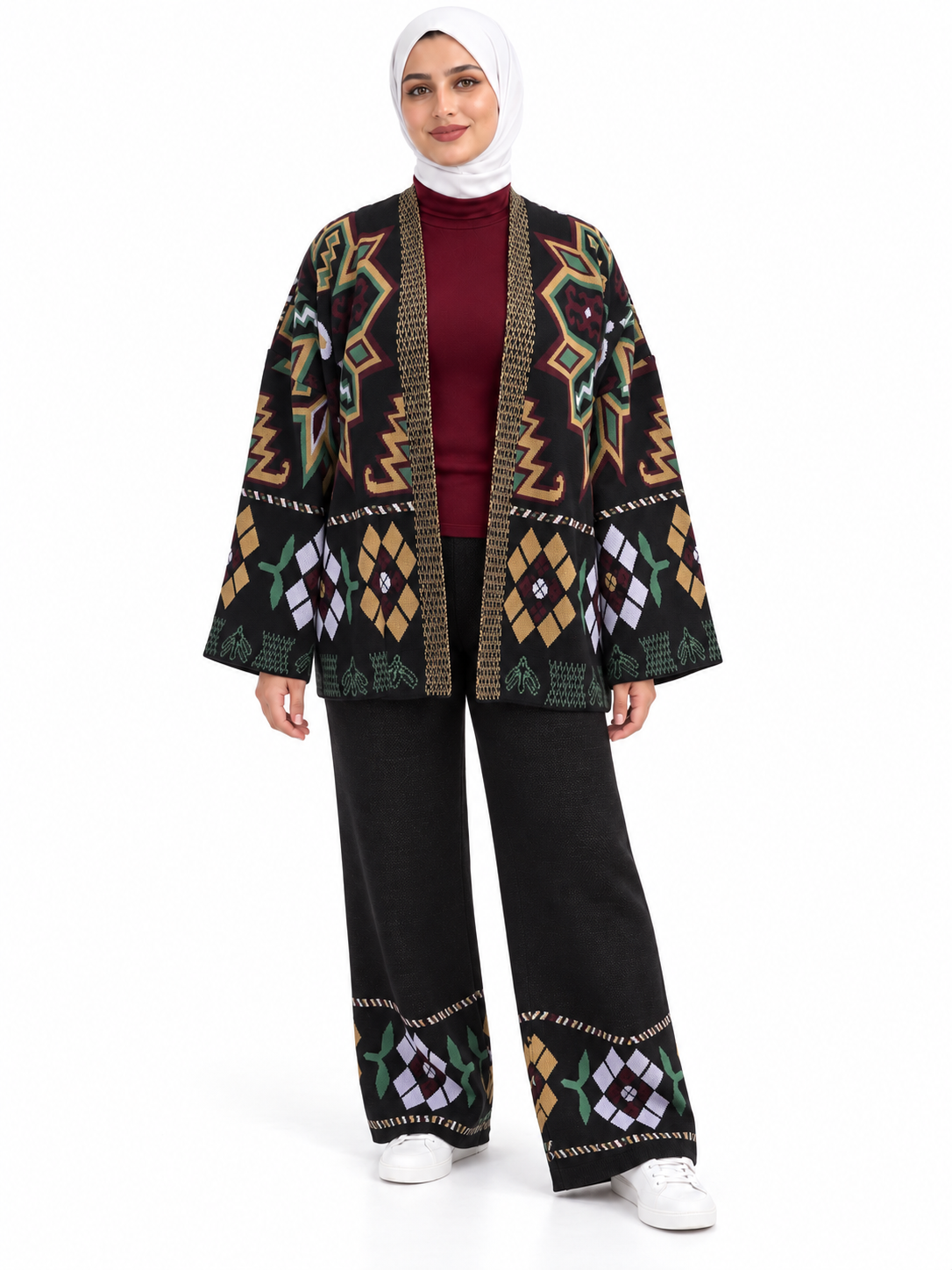 Geometric Knit Suit – 2 Pieces | ST002