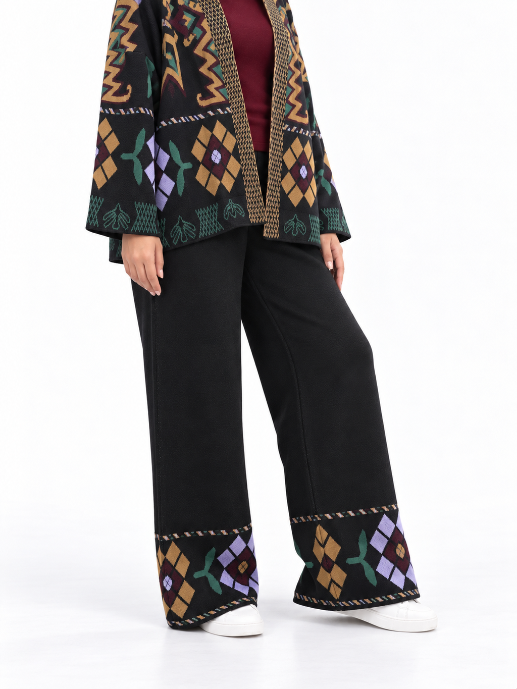 Geometric Knit Suit – 2 Pieces | ST002