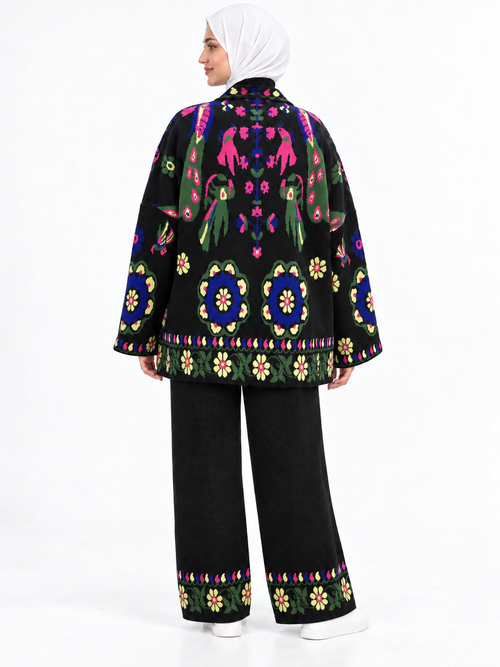 Floral Knit Suit – 2 Pieces | ST003