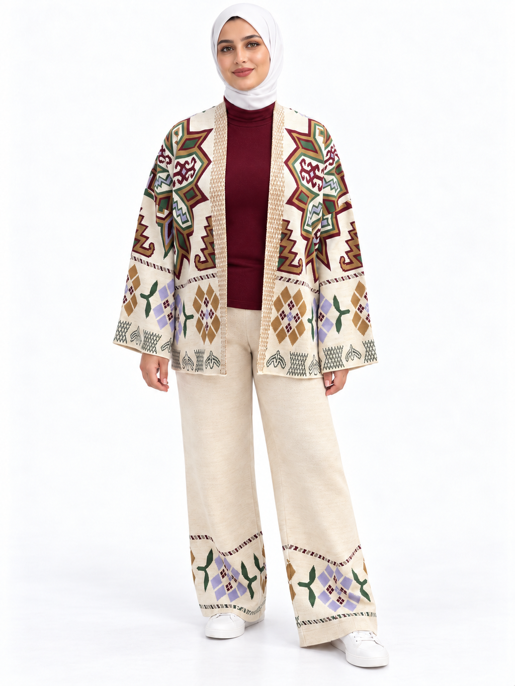 Geometric Knit Suit – 2 Pieces | ST002