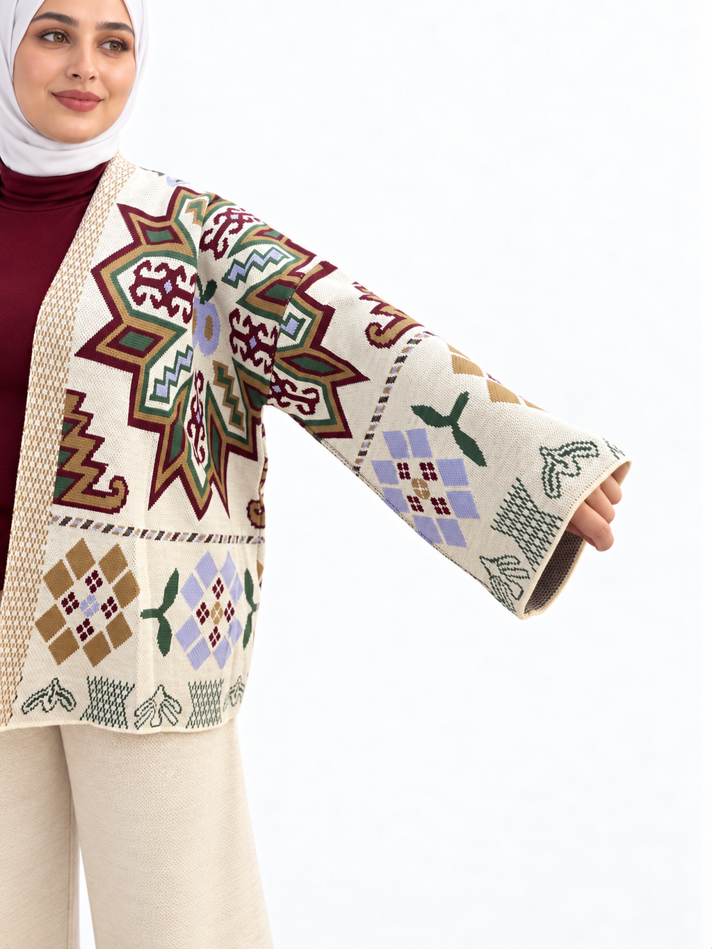 Geometric Knit Suit – 2 Pieces | ST002