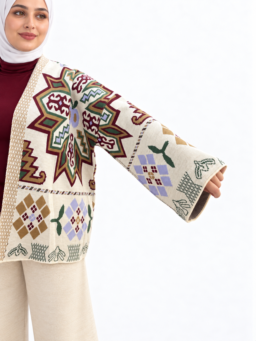 Geometric Knit Suit – 2 Pieces | ST002