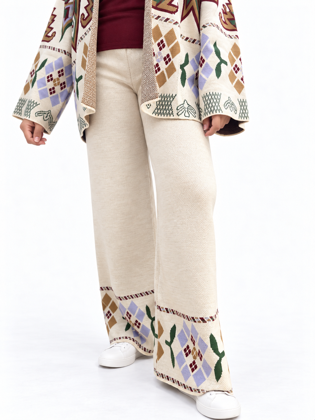 Geometric Knit Suit – 2 Pieces | ST002