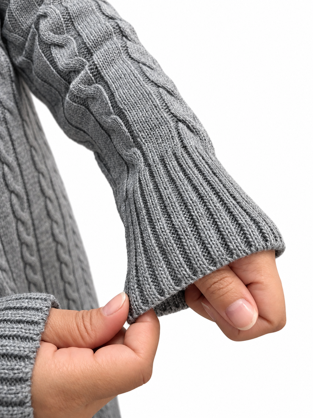 V-Neck Cable Knit Suit – 2 Pieces | ST007