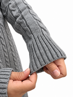 V-Neck Cable Knit Suit – 2 Pieces | ST007