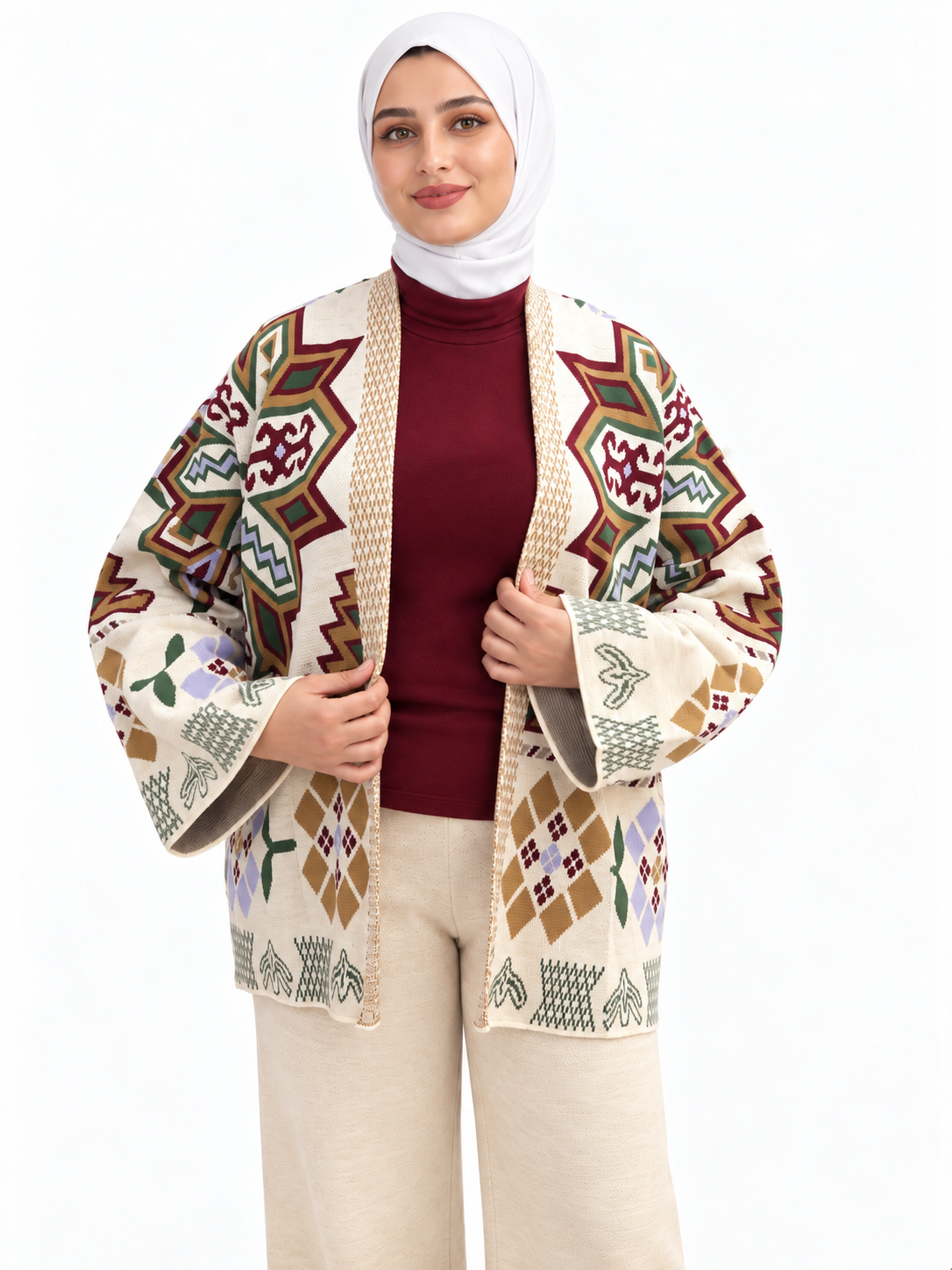 Geometric Knit Suit – 2 Pieces | ST002