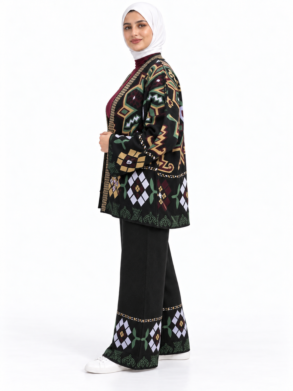 Geometric Knit Suit – 2 Pieces | ST002