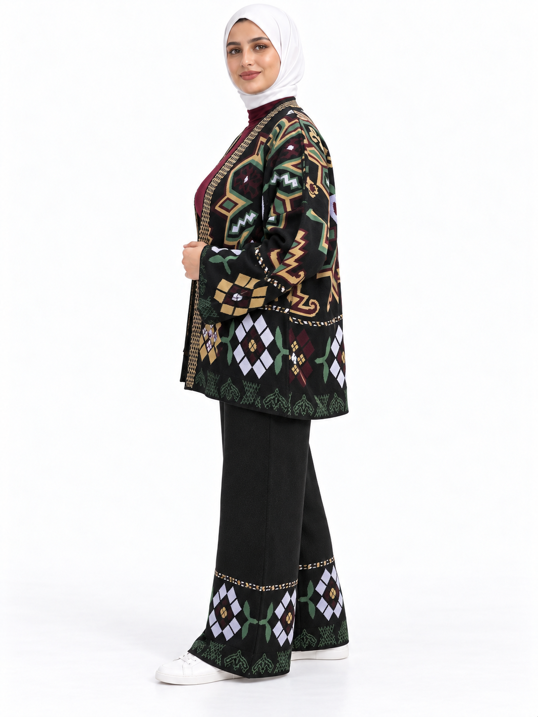 Geometric Knit Suit – 2 Pieces | ST002